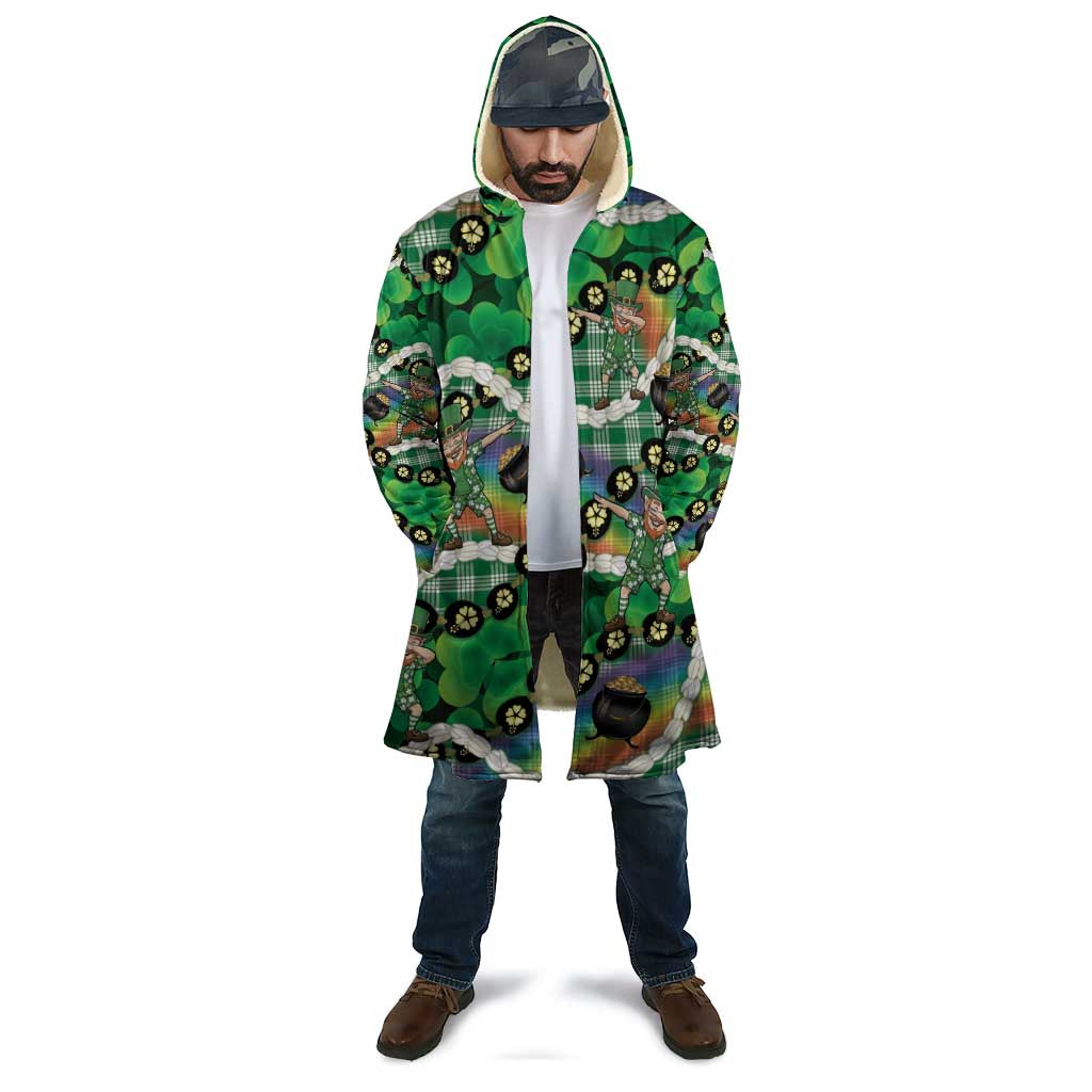 St Patrick's Day Palaka Hawaii Cloak Kukui Nut Pikake Lei Shamrock Dabbing Leprechaun LT14 - Polynesian Pride