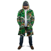 St Patrick's Day Palaka Hawaii Cloak Kukui Nut Pikake Lei Shamrock Dabbing Leprechaun LT14 - Polynesian Pride
