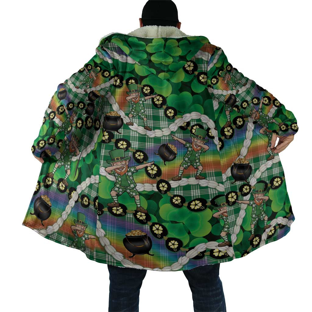 St Patrick's Day Palaka Hawaii Cloak Kukui Nut Pikake Lei Shamrock Dabbing Leprechaun LT14 - Polynesian Pride