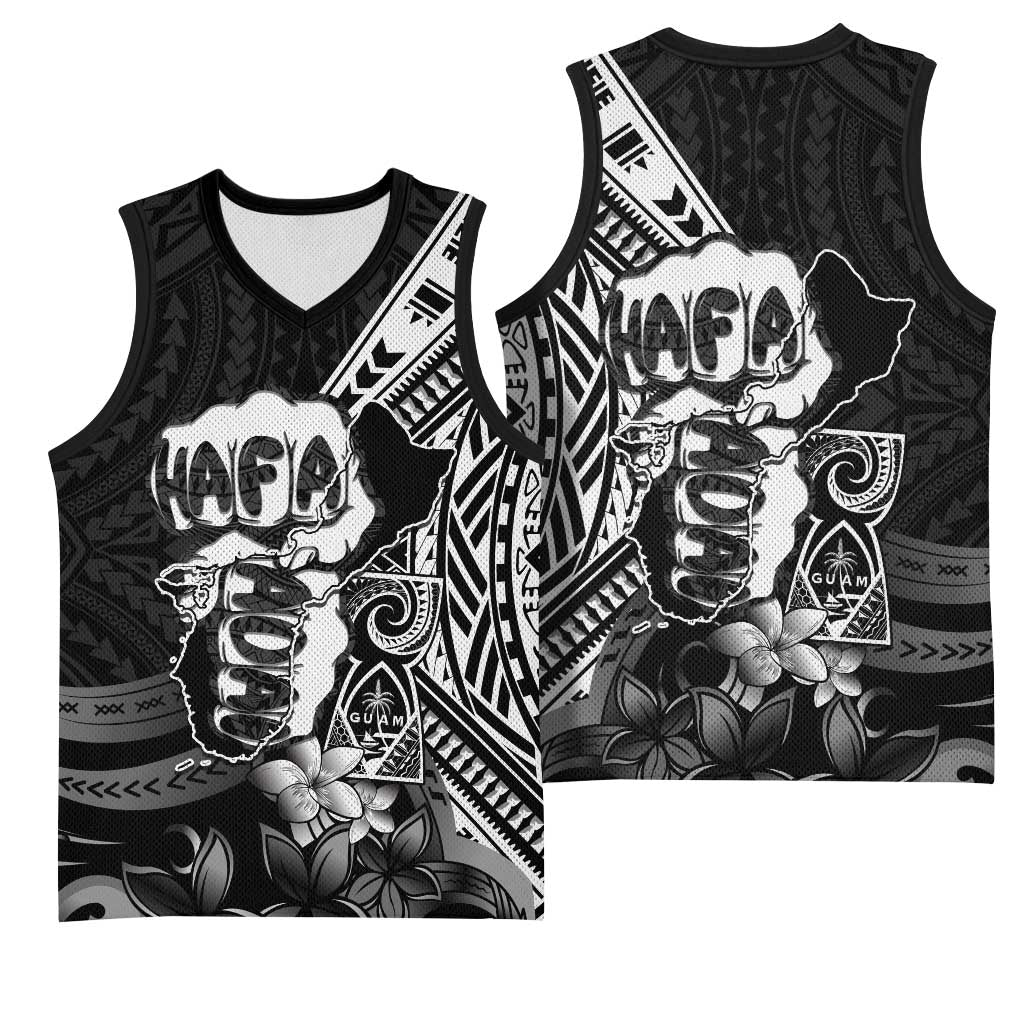 Hafa Adai Guam Discovery Day Basketball Jersey Chamorro Latte Stone Hand Black Version