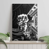 Hafa Adai Guam Discovery Day Canvas Wall Art Chamorro Latte Stone Hand Black Version
