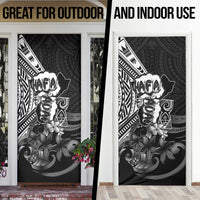 Hafa Adai Guam Discovery Day Door Cover Chamorro Latte Stone Hand Black Version