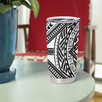 Hafa Adai Guam Discovery Day Tumbler Cup Chamorro Latte Stone Hand Black Version