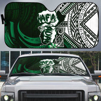 Hafa Adai Guam Discovery Day Auto Sun Shade Chamorro Latte Stone Hand Green Version