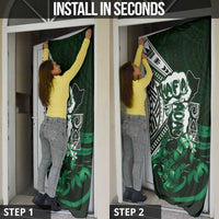 Hafa Adai Guam Discovery Day Door Cover Chamorro Latte Stone Hand Green Version