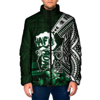 Hafa Adai Guam Discovery Day Padded Jacket Chamorro Latte Stone Hand Green Version