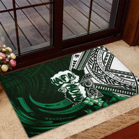 Hafa Adai Guam Discovery Day Rubber Doormat Chamorro Latte Stone Hand Green Version