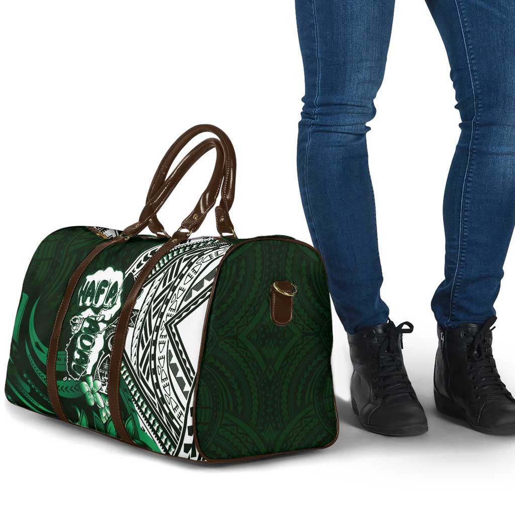 Hafa Adai Guam Discovery Day Travel Bag Chamorro Latte Stone Hand Green Version