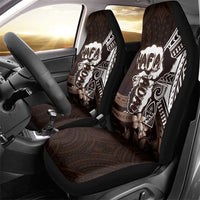 Hafa Adai Guam Discovery Day Car Seat Cover Chamorro Latte Stone Hand Brown Version