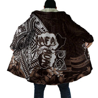 Hafa Adai Guam Discovery Day Cloak Chamorro Latte Stone Hand Brown Version
