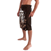 Hafa Adai Guam Discovery Day Lavalava Chamorro Latte Stone Hand Brown Version