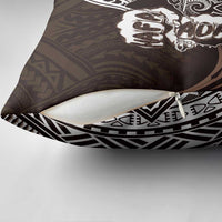 Hafa Adai Guam Discovery Day Pillow Cover Chamorro Latte Stone Hand Brown Version