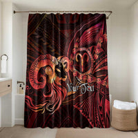 Personalised Polynesia Zodiac Aries Bathroom Set Galaxy Polynesian Pattern Chest Tattoo Style