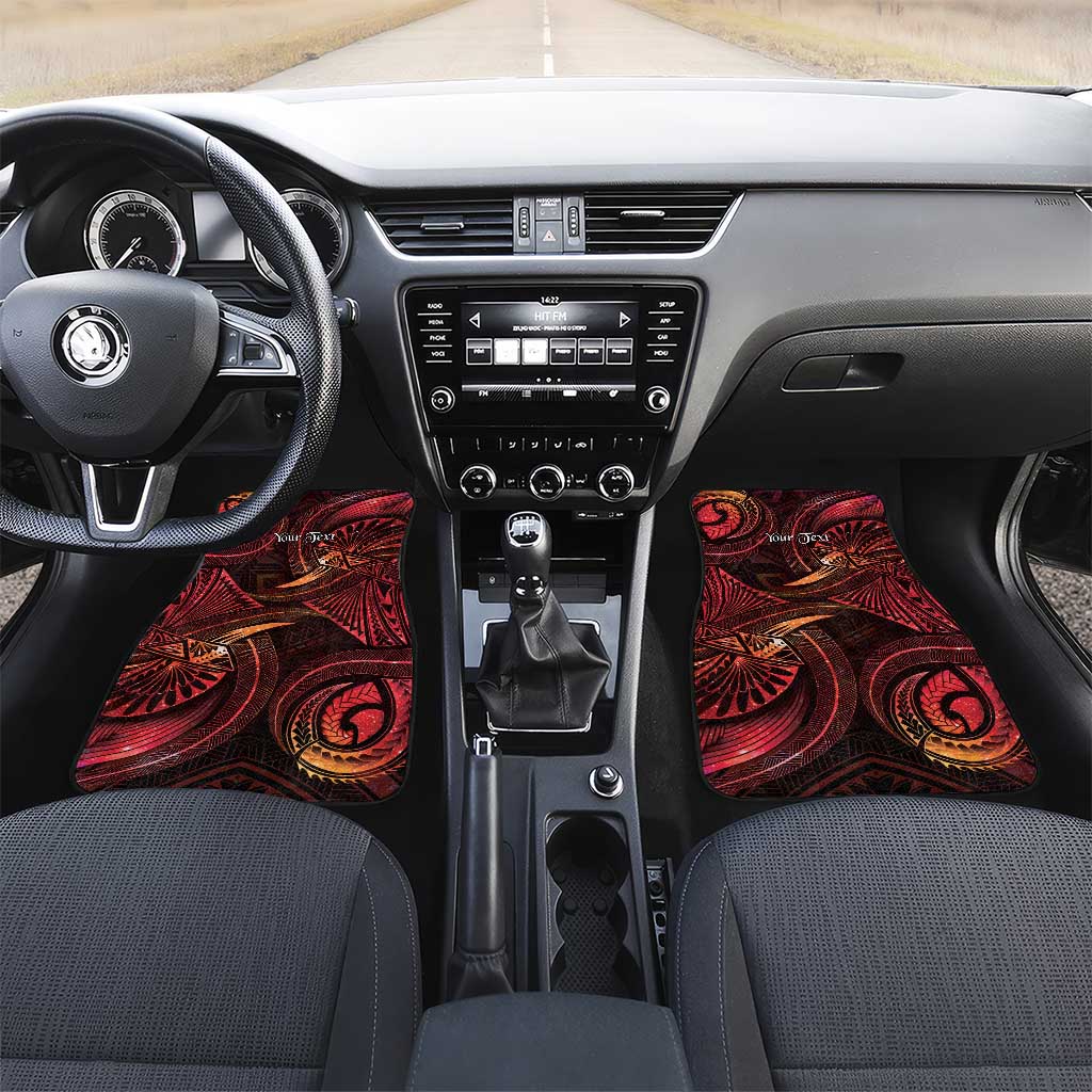Personalised Polynesia Zodiac Aries Car Mats Galaxy Polynesian Pattern Chest Tattoo Style