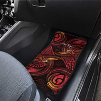 Personalised Polynesia Zodiac Aries Car Mats Galaxy Polynesian Pattern Chest Tattoo Style