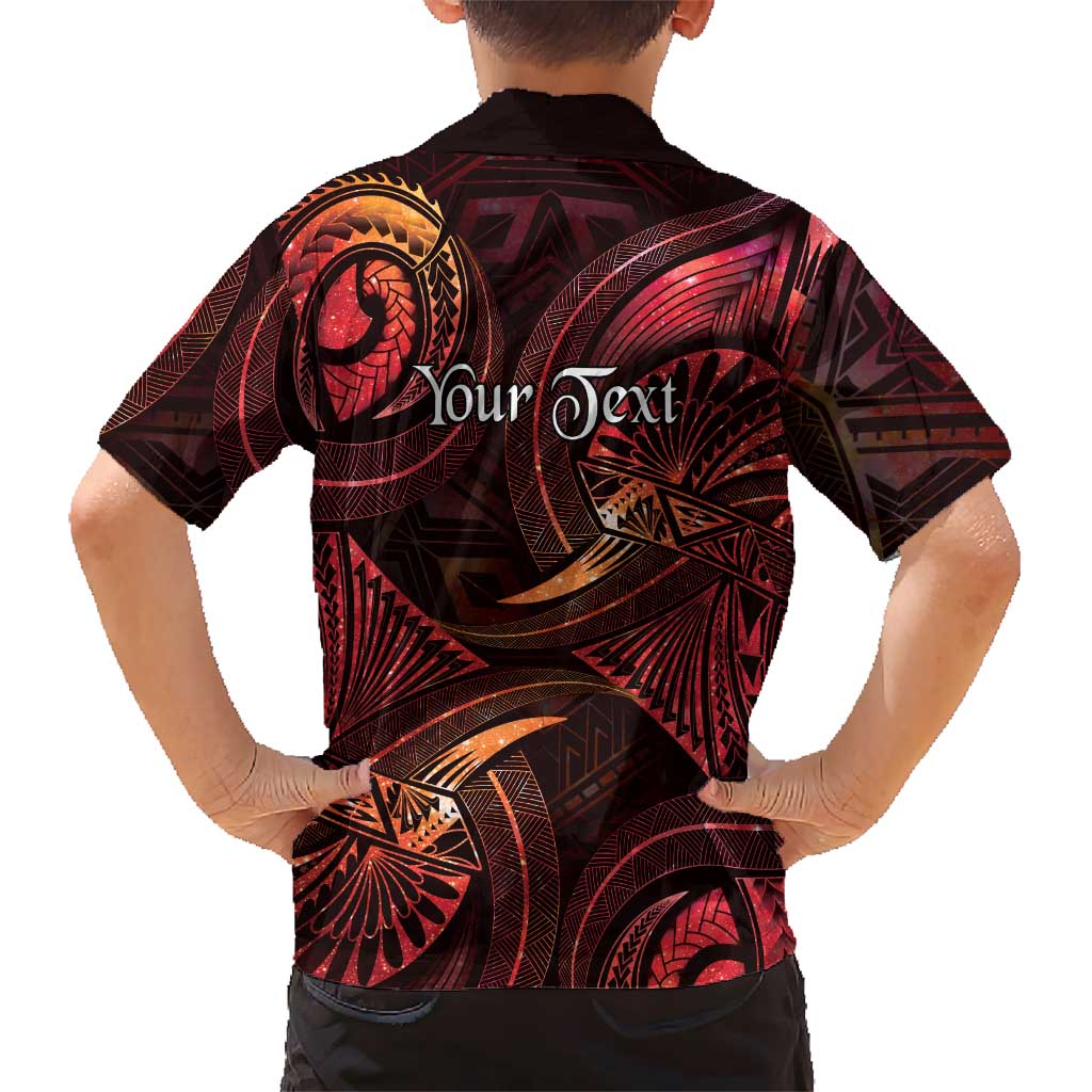 Personalised Polynesia Zodiac Aries Family Matching Puletasi and Hawaiian Shirt Galaxy Polynesian Pattern Chest Tattoo Style LT14 - Polynesian Pride