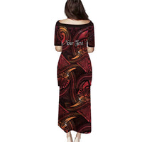 Personalised Polynesia Zodiac Aries Family Matching Puletasi and Hawaiian Shirt Galaxy Polynesian Pattern Chest Tattoo Style LT14 - Polynesian Pride