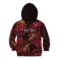 Personalised Polynesia Zodiac Aries Kid Hoodie Galaxy Polynesian Pattern Chest Tattoo Style