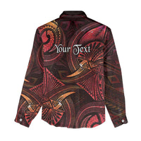 Personalised Polynesia Zodiac Aries Women Casual Shirt Galaxy Polynesian Pattern Chest Tattoo Style LT14 - Polynesian Pride