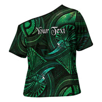 Personalised Polynesia Zodiac Taurus Cross Shoulder Shirt Galaxy Polynesian Pattern Chest Tattoo Style