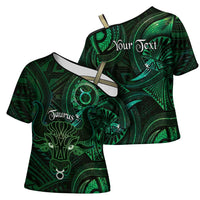 Personalised Polynesia Zodiac Taurus Cross Shoulder Shirt Galaxy Polynesian Pattern Chest Tattoo Style