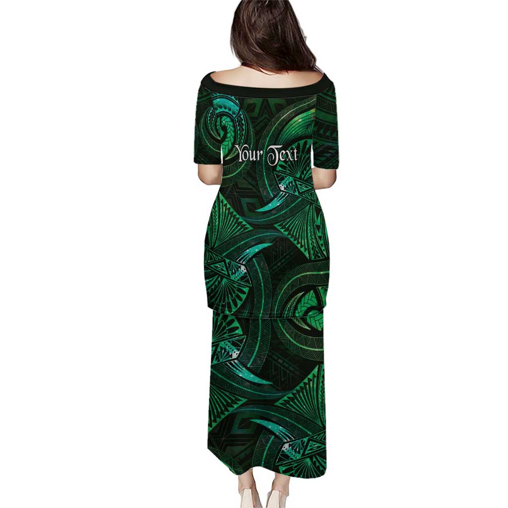Personalised Polynesia Zodiac Taurus Family Matching Puletasi and Hawaiian Shirt Galaxy Polynesian Pattern Chest Tattoo Style LT14 - Polynesian Pride