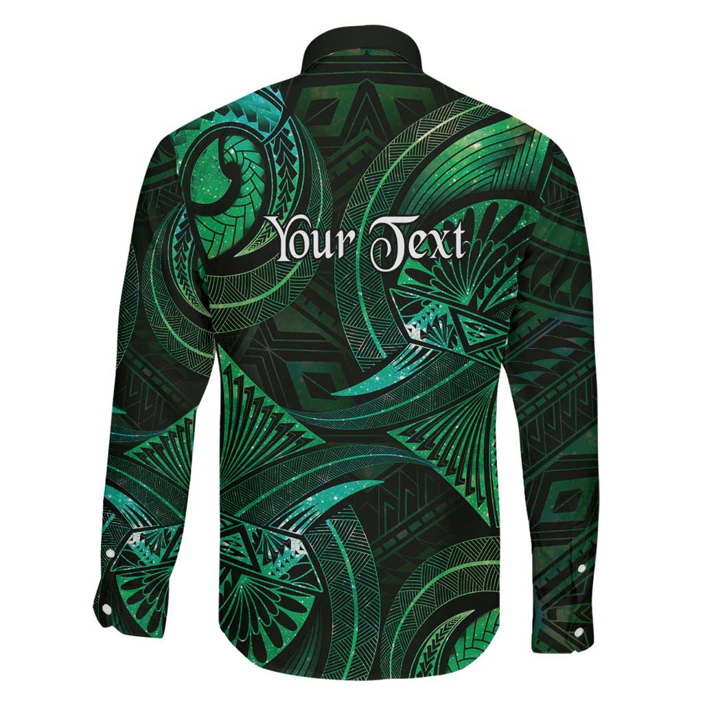 Personalised Polynesia Zodiac Taurus Family Matching Summer Maxi Dress and Hawaiian Shirt Galaxy Polynesian Pattern Chest Tattoo Style