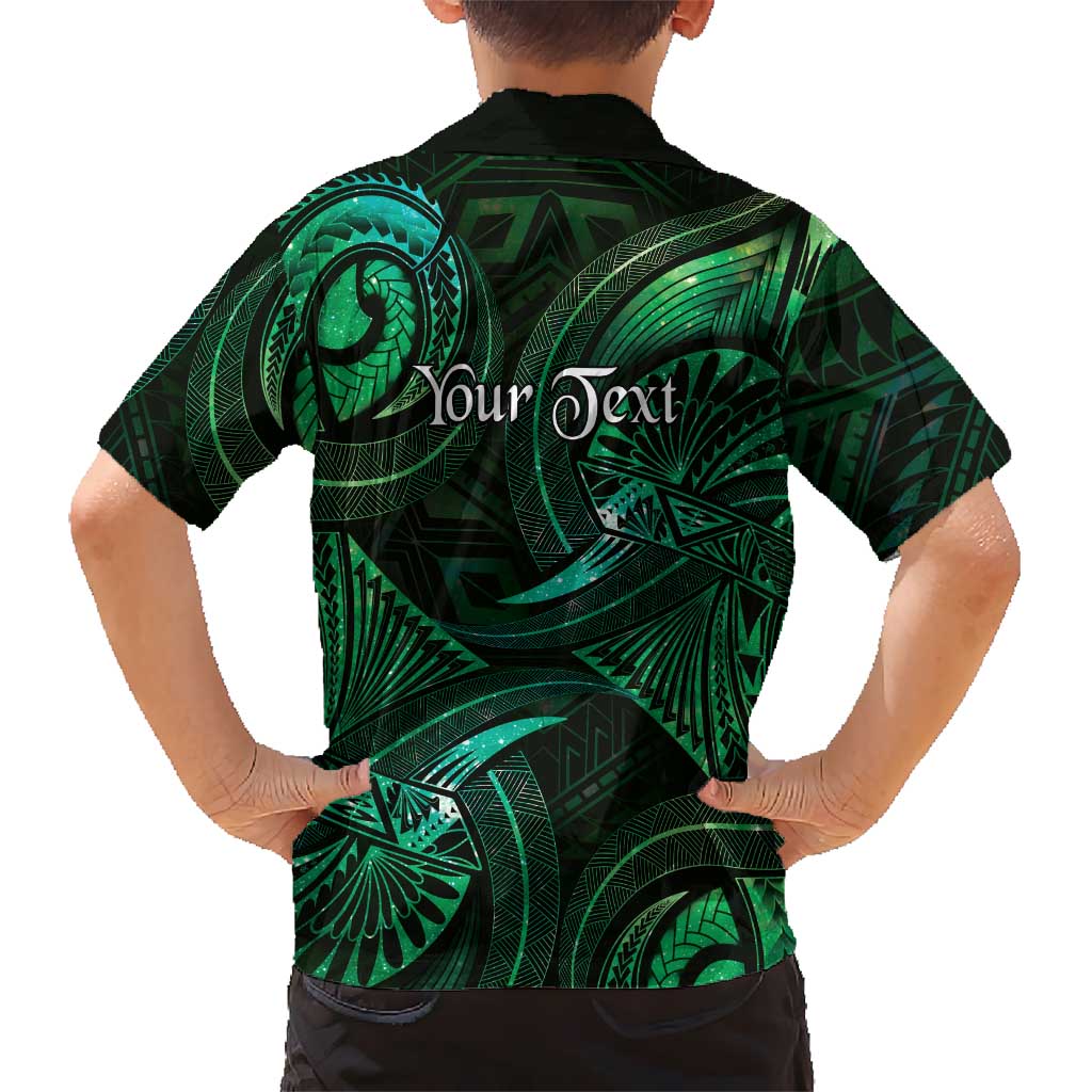 Personalised Polynesia Zodiac Taurus Kid Hawaiian Shirt Galaxy Polynesian Pattern Chest Tattoo Style LT14 - Polynesian Pride