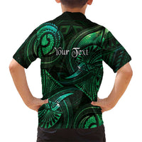 Personalised Polynesia Zodiac Taurus Kid Hawaiian Shirt Galaxy Polynesian Pattern Chest Tattoo Style LT14 - Polynesian Pride