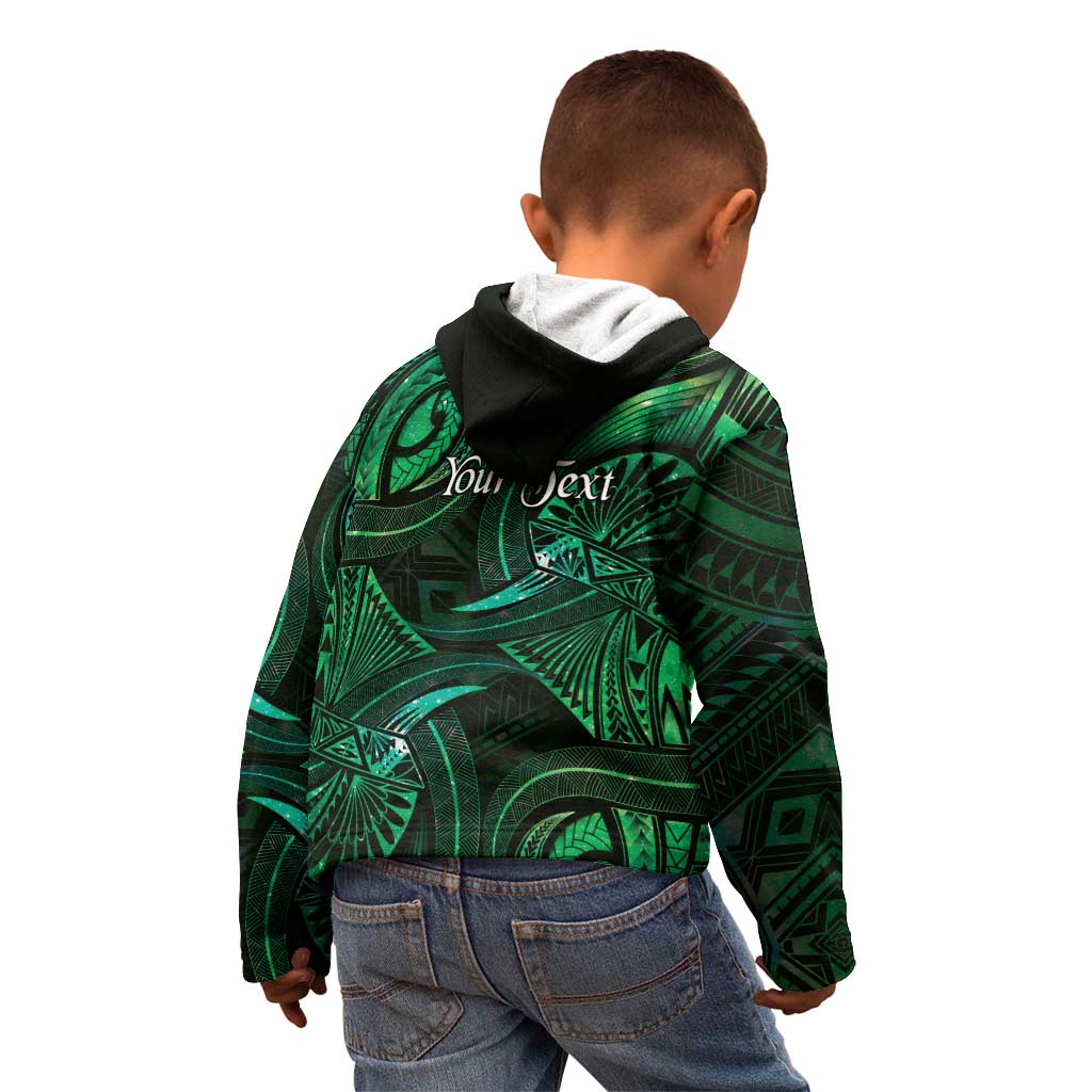 Personalised Polynesia Zodiac Taurus Kid Hoodie Galaxy Polynesian Pattern Chest Tattoo Style LT14 - Polynesian Pride