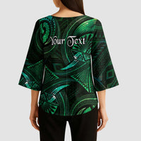 Personalised Polynesia Zodiac Taurus Kimono Sleeve Blouse Galaxy Polynesian Pattern Chest Tattoo Style LT14 - Polynesian Pride