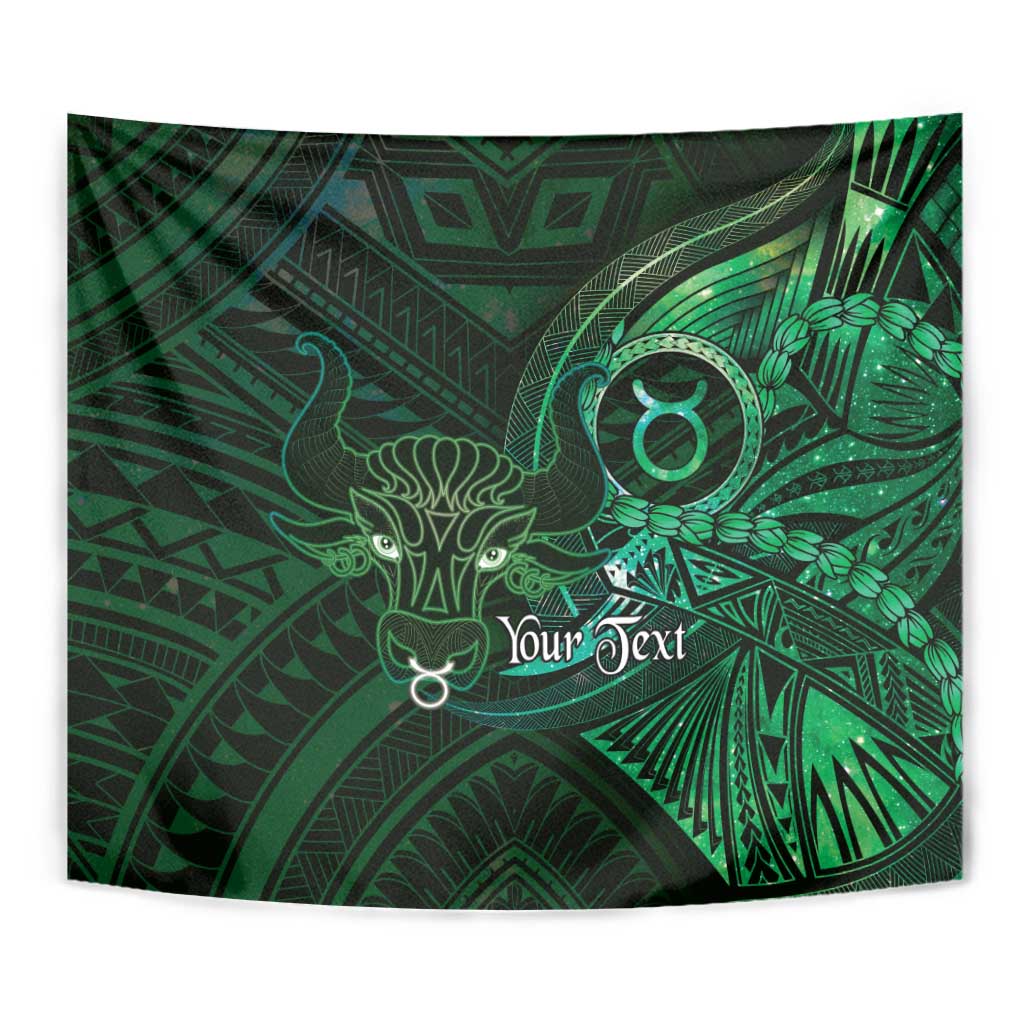 Personalised Polynesia Zodiac Taurus Tapestry Galaxy Polynesian Pattern Chest Tattoo Style