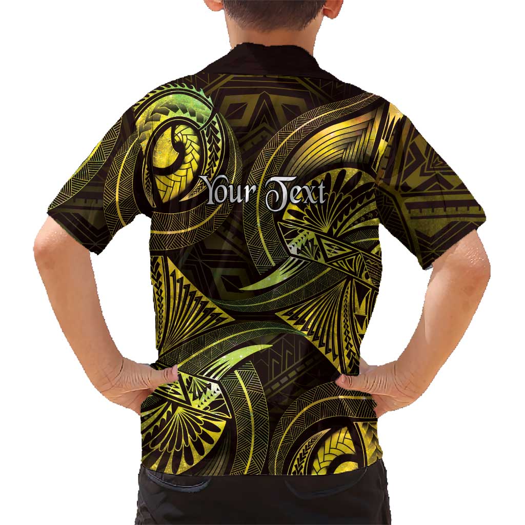 Personalised Polynesia Zodiac Gemini Kid Hawaiian Shirt Galaxy Polynesian Pattern Chest Tattoo Style LT14 - Polynesian Pride