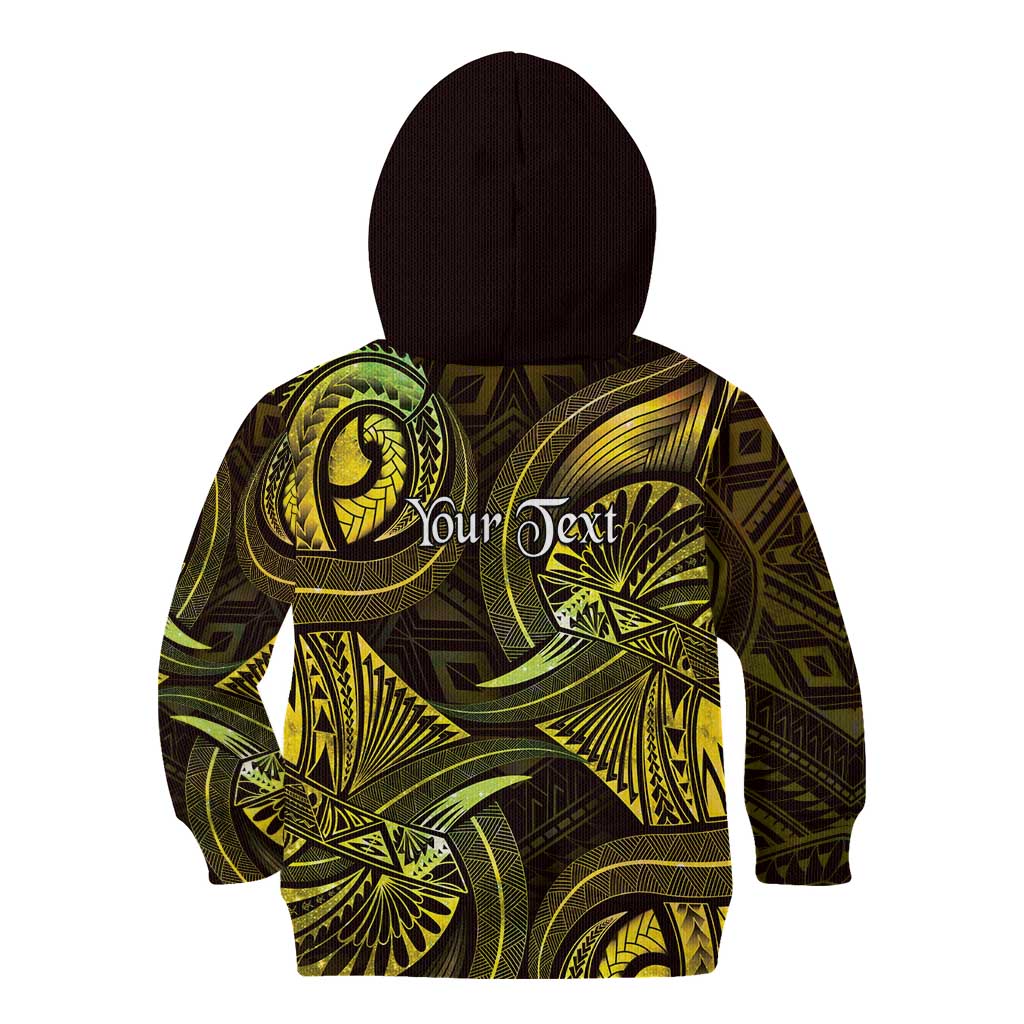 Personalised Polynesia Zodiac Gemini Kid Hoodie Galaxy Polynesian Pattern Chest Tattoo Style LT14 - Polynesian Pride