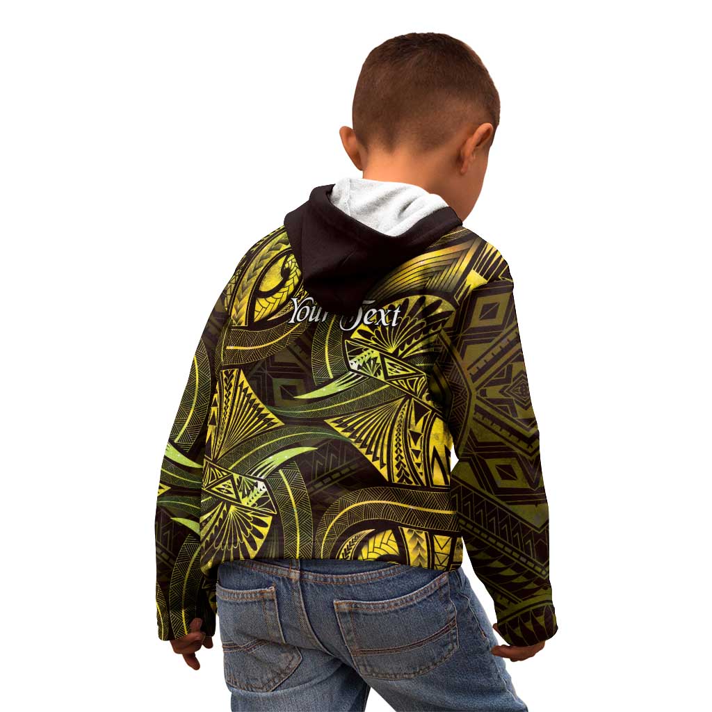 Personalised Polynesia Zodiac Gemini Kid Hoodie Galaxy Polynesian Pattern Chest Tattoo Style LT14 - Polynesian Pride