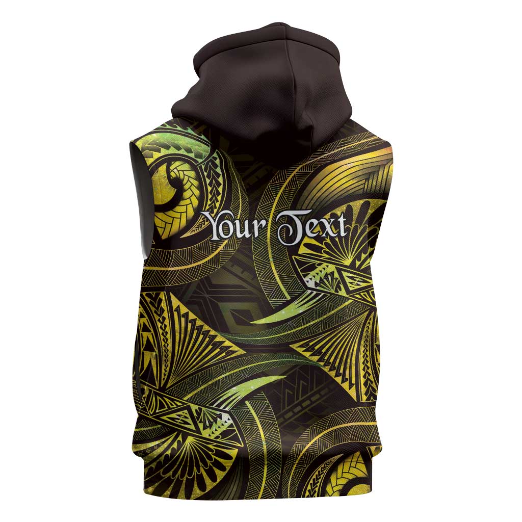Personalised Polynesia Zodiac Gemini Sleeveless Hoodie Galaxy Polynesian Pattern Chest Tattoo Style LT14 - Polynesian Pride
