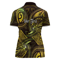 Personalised Polynesia Zodiac Gemini Women Polo Shirt Galaxy Polynesian Pattern Chest Tattoo Style LT14 - Polynesian Pride