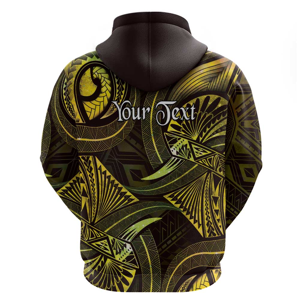 Personalised Polynesia Zodiac Gemini Zip Hoodie Galaxy Polynesian Pattern Chest Tattoo Style LT14 - Polynesian Pride