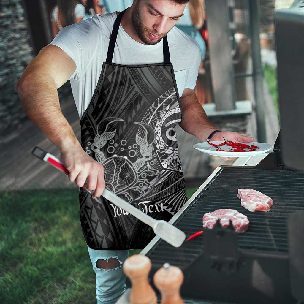 Personalised Polynesia Zodiac Cancer Apron Galaxy Polynesian Pattern Chest Tattoo Style