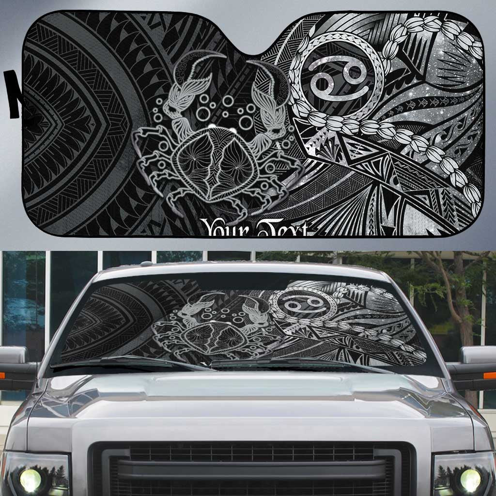 Personalised Polynesia Zodiac Cancer Auto Sun Shade Galaxy Polynesian Pattern Chest Tattoo Style