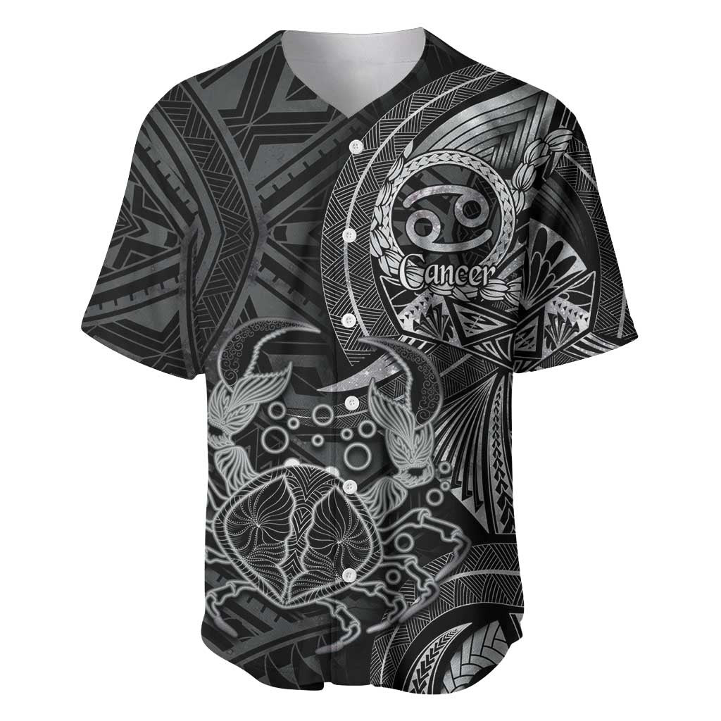 Personalised Polynesia Zodiac Cancer Baseball Jersey Galaxy Polynesian Pattern Chest Tattoo Style