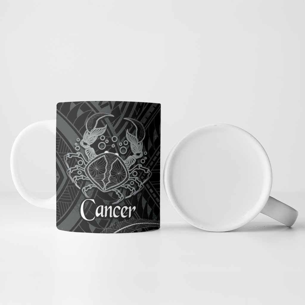 Personalised Polynesia Zodiac Cancer Ceramic Mug Galaxy Polynesian Pattern Chest Tattoo Style