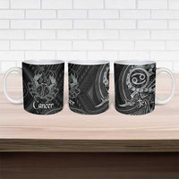 Personalised Polynesia Zodiac Cancer Ceramic Mug Galaxy Polynesian Pattern Chest Tattoo Style