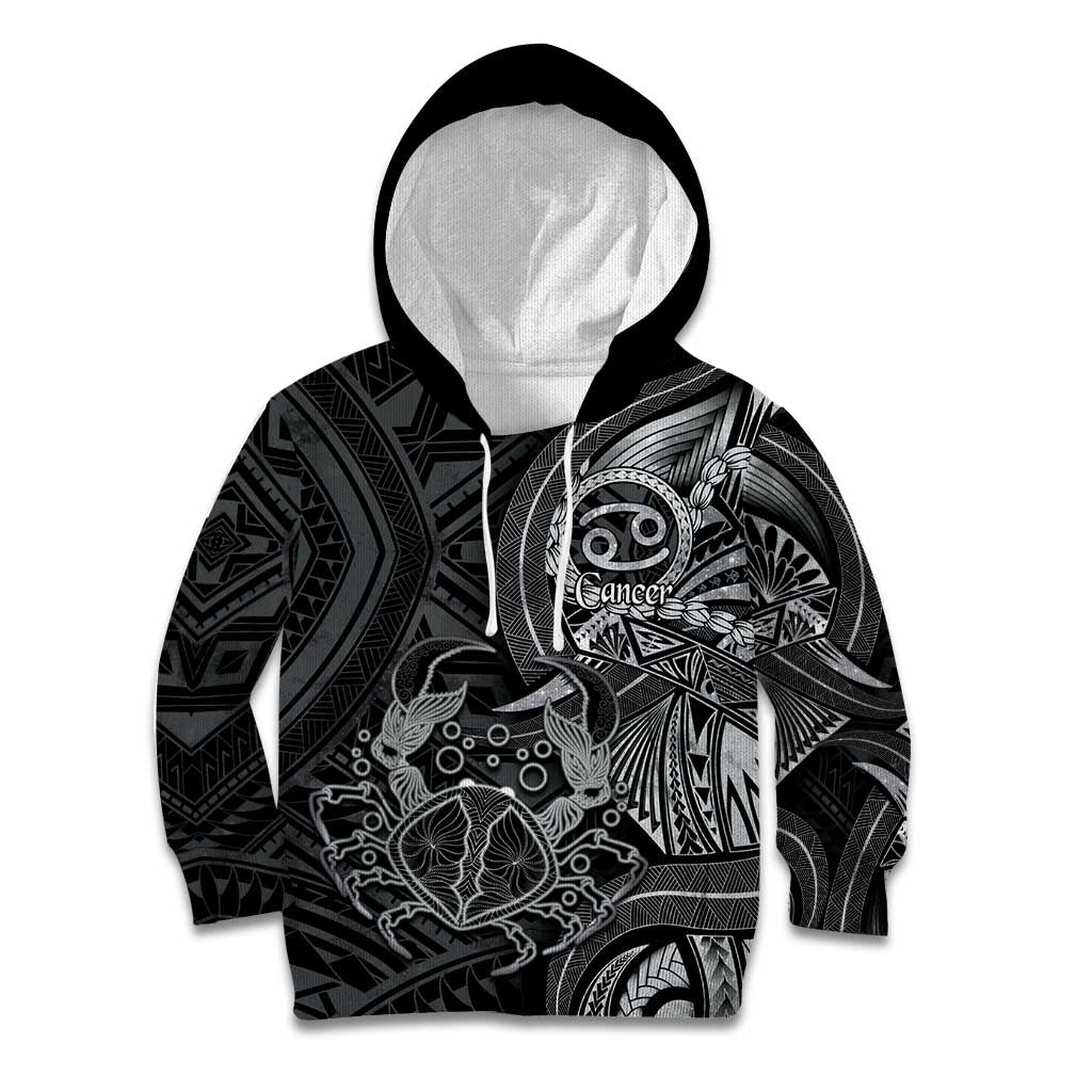 Personalised Polynesia Zodiac Cancer Kid Hoodie Galaxy Polynesian Pattern Chest Tattoo Style
