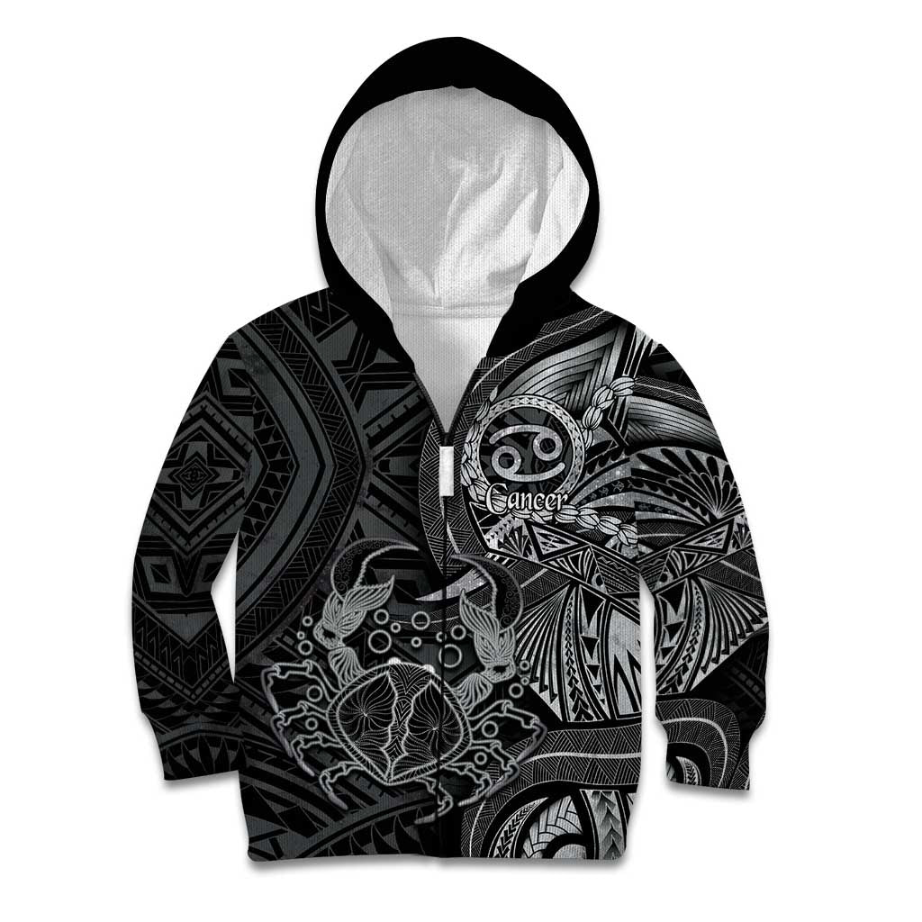 Personalised Polynesia Zodiac Cancer Kid Hoodie Galaxy Polynesian Pattern Chest Tattoo Style