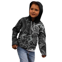 Personalised Polynesia Zodiac Cancer Kid Hoodie Galaxy Polynesian Pattern Chest Tattoo Style