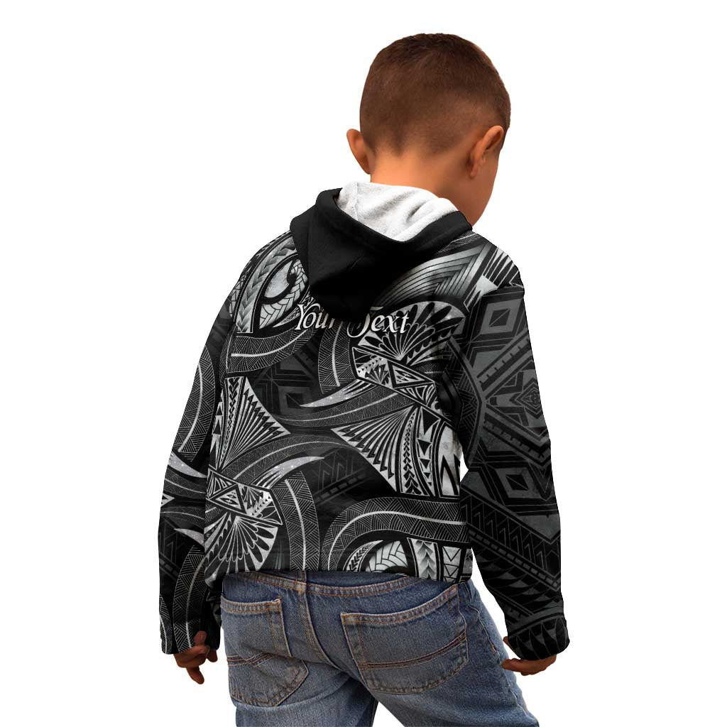Personalised Polynesia Zodiac Cancer Kid Hoodie Galaxy Polynesian Pattern Chest Tattoo Style