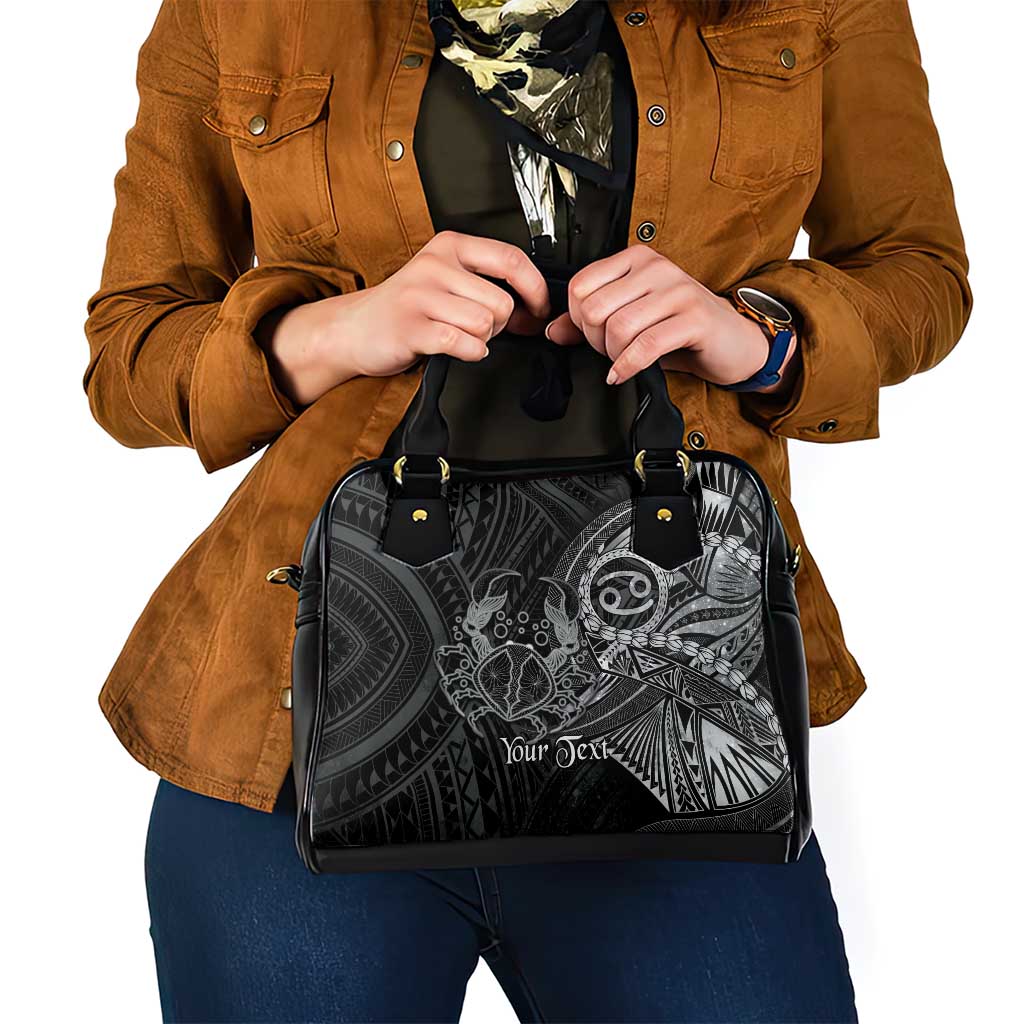 Personalised Polynesia Zodiac Cancer Shoulder Handbag Galaxy Polynesian Pattern Chest Tattoo Style