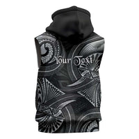 Personalised Polynesia Zodiac Cancer Sleeveless Hoodie Galaxy Polynesian Pattern Chest Tattoo Style LT14 - Polynesian Pride