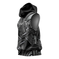 Personalised Polynesia Zodiac Cancer Sleeveless Hoodie Galaxy Polynesian Pattern Chest Tattoo Style LT14 - Polynesian Pride